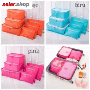 نظم دهنده چمدان و ساک مسافرتی 6تیکه ارگانایزر مسافرتی 6 عددی رنگ سرمه ای