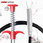 گیره و فنر بازکننده فاضلاب و لوله و رفع گرفتگی لوله های فاضلاب و سرویس بهداشتی و ... استفاده راحت و آسان و