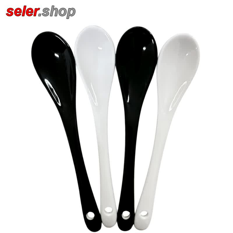 قاشق سرامیکی ماگ رنگ سفید