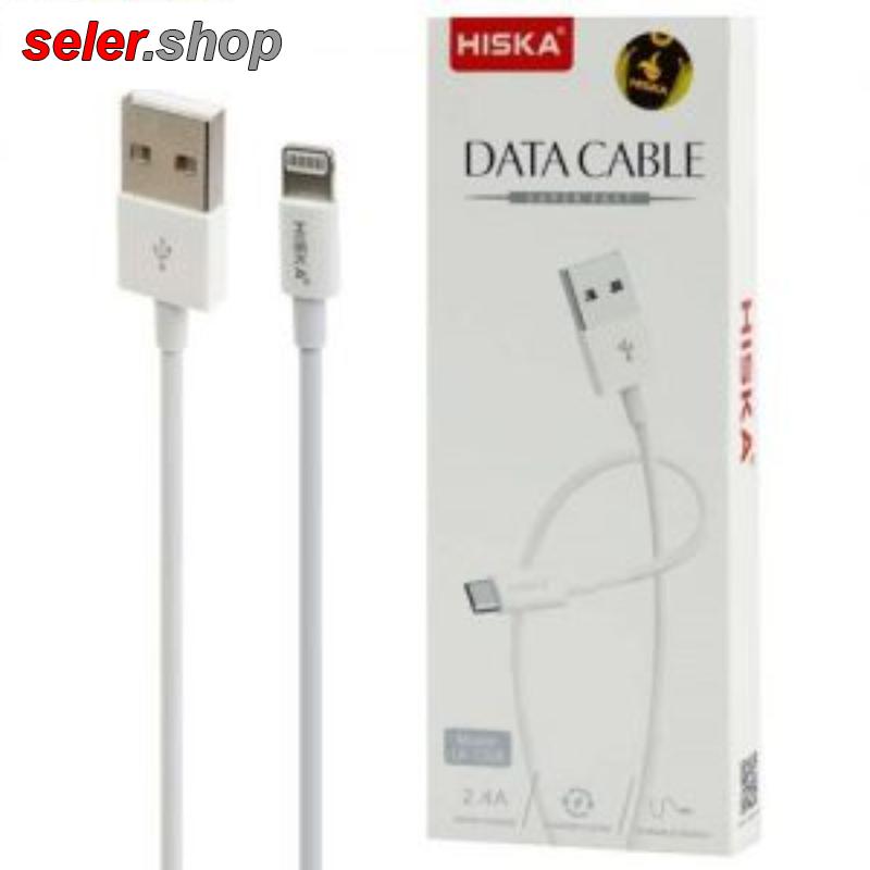 کابل آیفون مدل dz-73 Hiska LX-726R 2.4A 1m