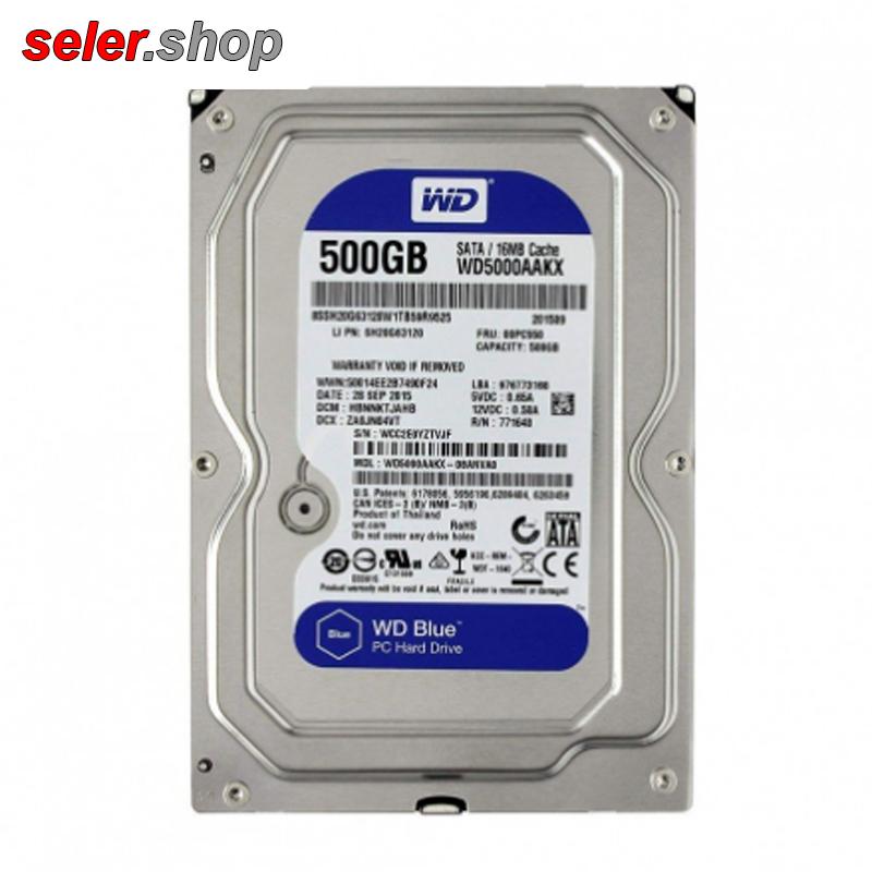 هارد دیسک اینترنال وسترن دیجیتال مدل WD BLUE WD5000AAKX ظرفیت 500 گیگابایت