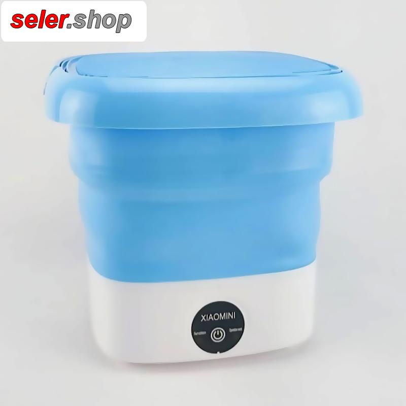 مینی لباسشویی سیلیکونی تاشو رنگ سبز