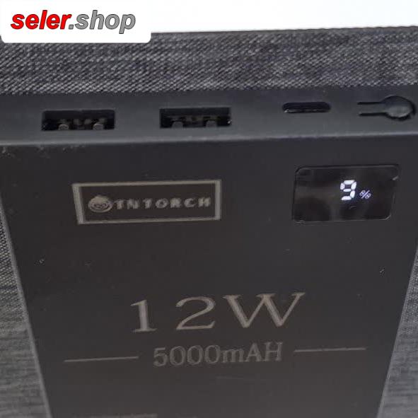 پاور بانک و شارژر خورشیدی فست شارژ 12W وات Solar Panel USB 3A