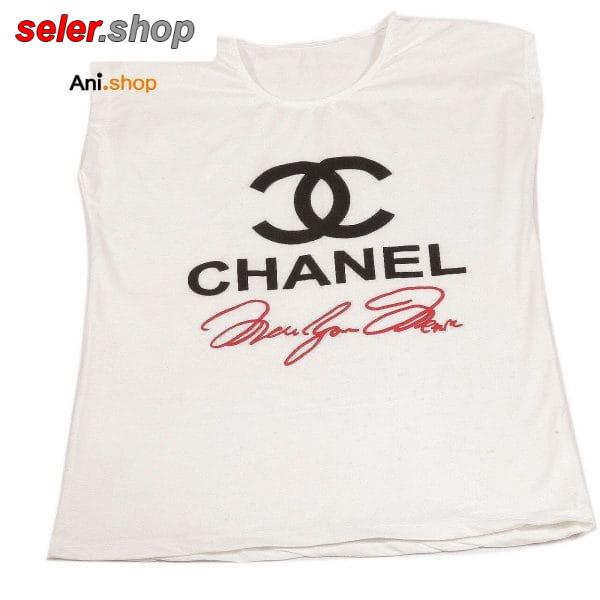 تیشرت حلقه ای زنانه طرح CHANEl