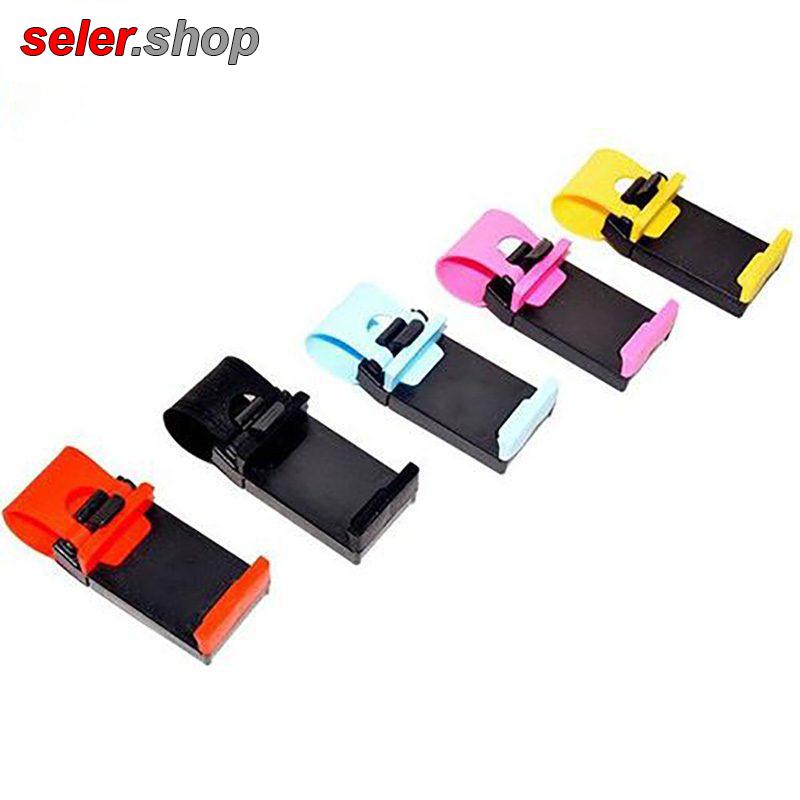 نگهدارنده موبایل روی فرمان ماشین ا Universal Car Steering Wheel Mobile Phone Socket Holder