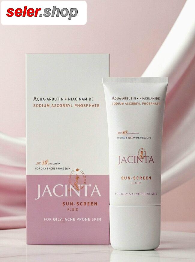 فلوئید ضد آفتاب ضد لک SPF50 پوست چرب ژاکینتا