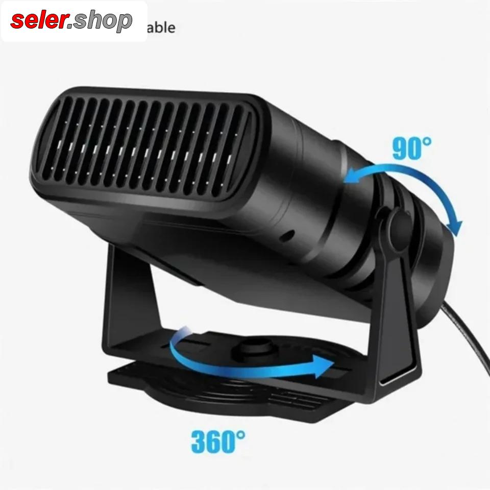 بخاری برقی خودرو و فن هیتر فندکی 2 حالته پنکه و بخاری 120وات - تصویر 5