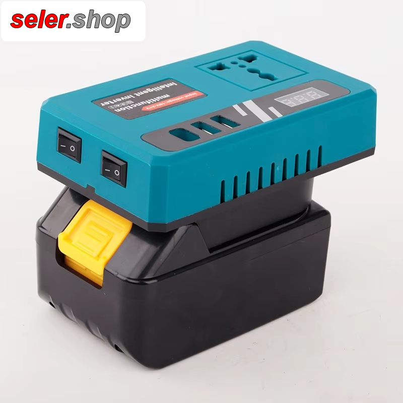 پاور استیشن همراه و اینورتر شارژی باتری دار 220 ولت به همراه خروجی تاپ C و USB فست شارژ - تصویر 5