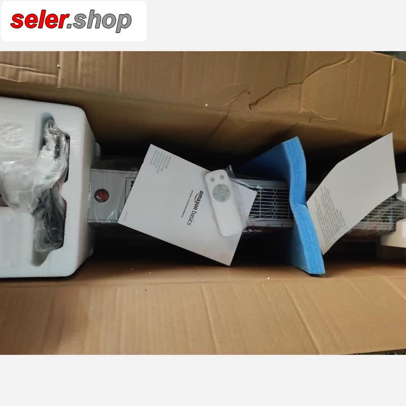 بخاری برقی ایستاده آمازون بیسیکس قابلیت پنکه دارای فیلتر تصفیه هوا ریموت دار - تصویر 5