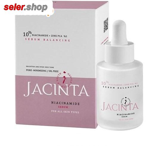 سرم صورت ژاکینتا حاوی نیاسین آمید اسید زینک 10% حجم 30 میل - تصویر 2