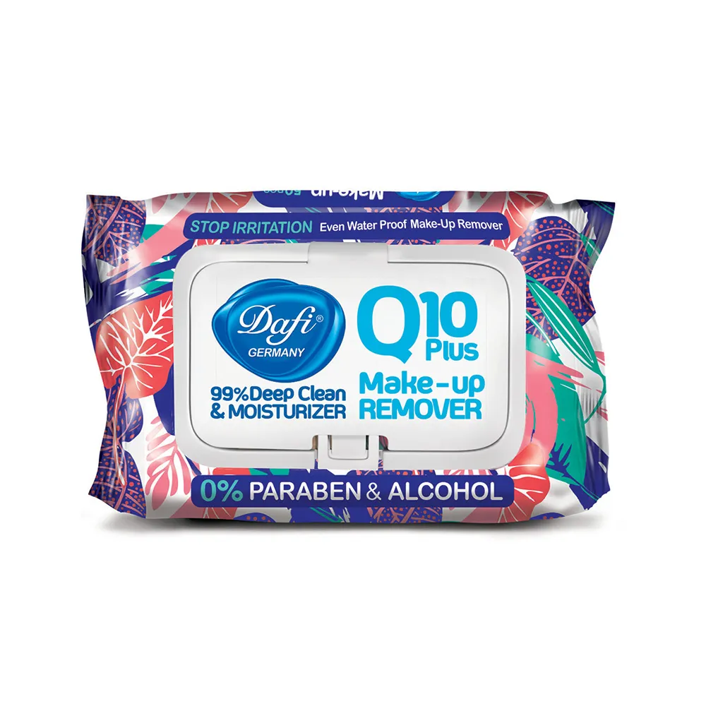 دستمال مرطوب پاک کننده آرایش دافی مدل Q10 طرح گلدار 50 برگی (طرح رندوم) - تصویر 4