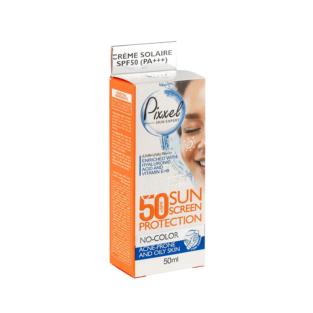 کرم ضد آفتاب بدون رنگ مناسب پوست های چرب، جوش دار و مختلط با SPF 50 پیکسل - تصویر 3